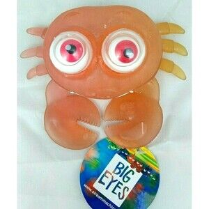Crab Big Eyes Pool Toy Sea creature Filled with squishy water beads Orange Soft